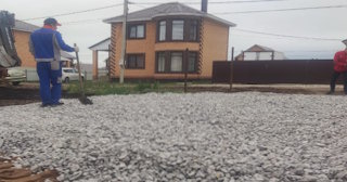 Подсыпка земельного участка в Старой Руссе в октябре